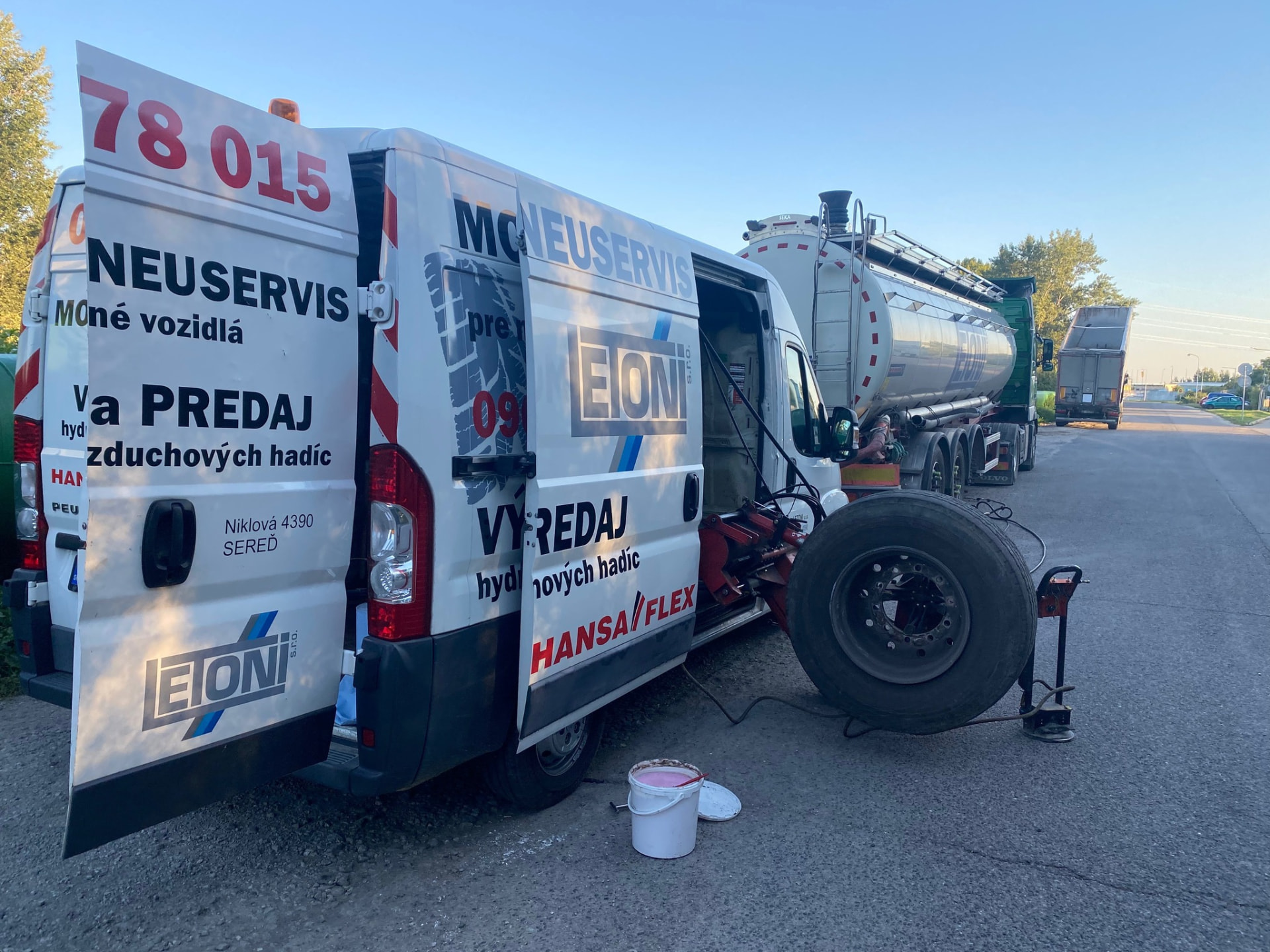 Mobilný LKW pneuservis